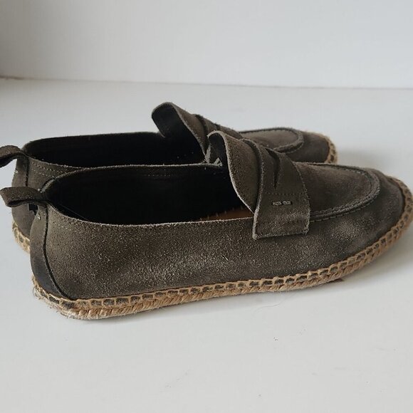 NWT MASSIMO DUTTI | Penny strap espadrilles Shoes Suede Womens Sz 41 - Picture 5 of 7